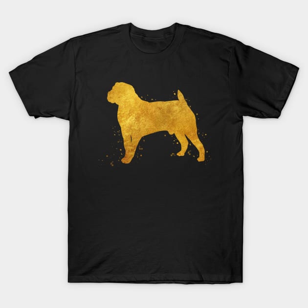 Boerboel dog golden art T-Shirt by Yahya Art